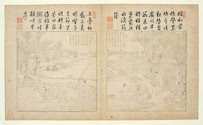 Yuzhi gengzhi tu (Tilling and Weaving Illustrated) 1696 von Jiao Bingzhen